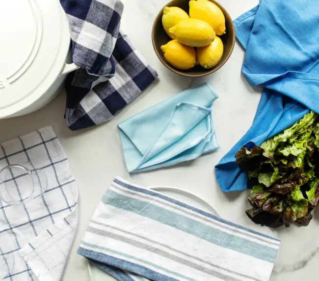 Classic French Bistro Striped Kitchen Tea Towel