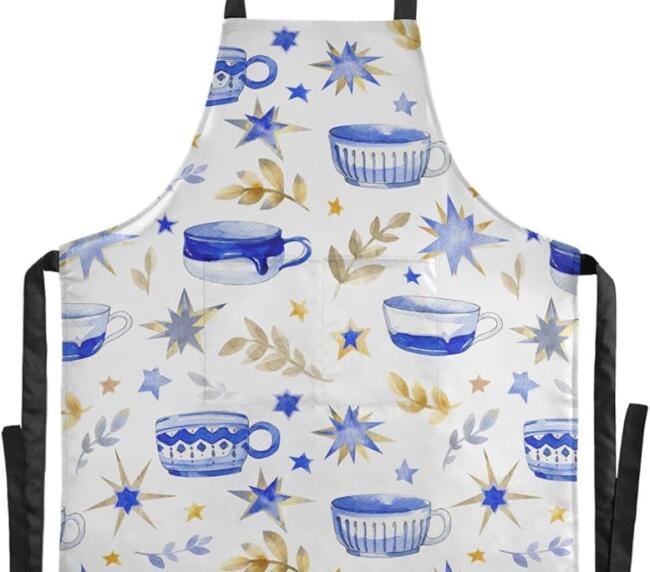 Heavy-Duty Butcher Style Striped Cooking Apron