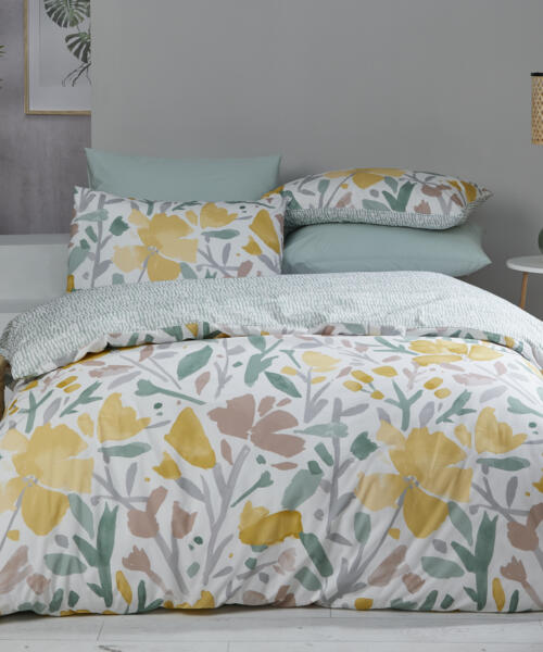 Modernist Abstract Brushstroke Bed Set