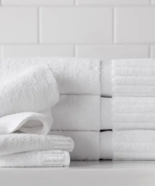 Luxury Hotel Bath Mat with Greek Key Frame