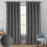 Thermal Lined Blackout Eyelet Curtains Pair