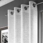 Classic Metallic Ring Header Textured Drape