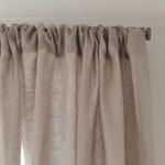 Rod Pocket Cotton Duck Window Curtain
